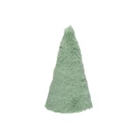  FURBY - kerstboom - namaakbont - DIA 9 x H 20 cm - ijsblauw
