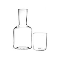  LASI - glazen karaf + glas - borosilicaatglas - DIA 7/10 x H 8/20 cm - transparant
