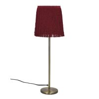  FROU' - lamp - metal / cotton - DIA 14 x H 47 cm - burgundy