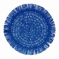  GYULA - placemat - papier - DIA 40 cm - blauw