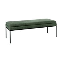  GALLET - bench - polyester / metal - L 122 x W 46 x H 43 cm - dark green