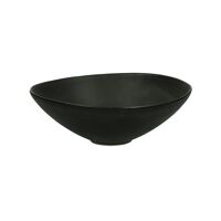  CHROM - soepkom - steengoed - DIA 20 x H 6,5 cm - zwart
