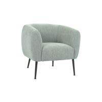  WILLY - 1-seater sofa - polyester / metal - L 70 x W 69 x H 70 cm - ice blue