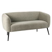  WILLY - 2-seater sofa - polyester / metal - L 140 x W 69 x H 73 cm - natural