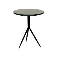  DANA - side table - marble / metal - DIA 40 x H 47 cm - green