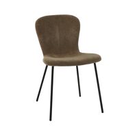  DAIA - stoel - velvet / metaal - L 53 x W 49 x H 80 cm - brons