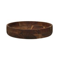  KERF - schotel - acacia hout - . - DIA 30 x H 6 cm - roest