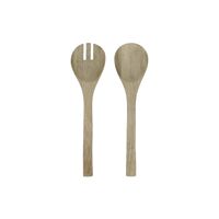  KERF - set/2 spoon + fork - mango wood -  - L 32 x W 8 x H 1,5 cm - natural