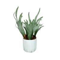  MARMURA - artificiële plant - kunststof / cement - DIA 12 x H 40 cm - groen