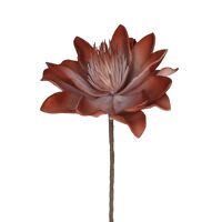  FIORI - fleur artificielle - cuir artificiel - H 92 cm - orange