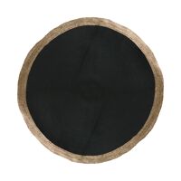  OKOLO - tapis - jute - DIA 180 cm - naturel/noir