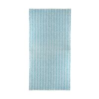  MEKNES - tapis - coton - L 180 x W 120 cm - turquoise