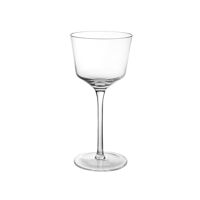  JOHN'S - rode wijnglas - glas - DIA 9,5 x H 19,5 cm - transparant