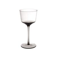  JOHN'S - rode wijnglas - glas - DIA 9,5 x H 19,5 cm - smoke