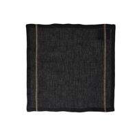  TRIA - set/4 servetten - linnen - L 45 x W 45 cm - zwart