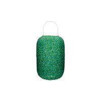  TUNIS - lantern - bamboo / glass - DIA 20 x H 32 cm - aqua