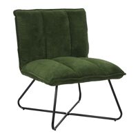  FORREST - relax stoel - polyester / metaal - L 66 x W 68 x H 77 cm - kaki