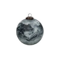  ESFERA - boule de Noël - verre - DIA 15 cm - gris foncé