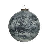  ESFERA - boule de Noël - verre - DIA 20 cm - gris foncé