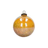  ESFERA - x-mas ball - glass - DIA 15 cm - amber