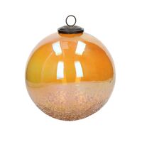  ESFERA - x-mas ball - glass - DIA 20 cm - amber