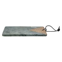  OREGON - planche à découper - marble / bois de manguier - L 30 x W 20 x H 1,5 cm - vert