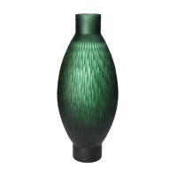  PINUS - vase - verre - DIA 19,5 x H 48 cm - vert foncé