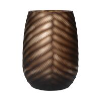  FOLLA - vase - verre - DIA 22 x H 29,5 cm - brun