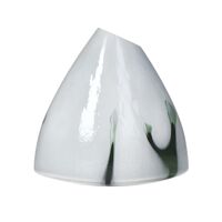  MORENO - vase - verre - L 28,5 x W 15 x H 26,5 cm - blanc