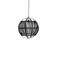  MEKONG - lampe suspendue - bambou - DIA 31 cm - noir