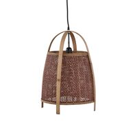 MINOS - hanglamp - bamboe - DIA 33,5 x H 48,5 cm - roest