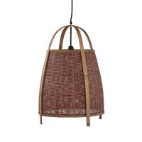  MINOS - hanglamp - bamboe - DIA 42 x H 61 cm - roest