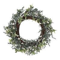  FORTUNA - wreath - synthetic - DIA 33/51 cm - white
