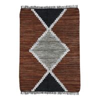  FORTE - rug - recycled leather - L 240 x W 180 cm - multicolor