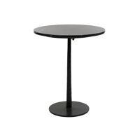  BISTRO - apero tafel - marmer / metaal - DIA 50 x H 60 cm - zwart
