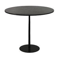  BISTRO - dining table - marble / metal - DIA 90 x H 76 cm - black