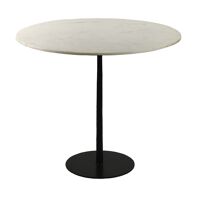 BISTRO - dining table - marble / metal - DIA 90 x H 76 cm - white