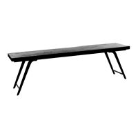  OHIO - bench - mango wood / metal - L 155 x W 35 x H 45 cm - black