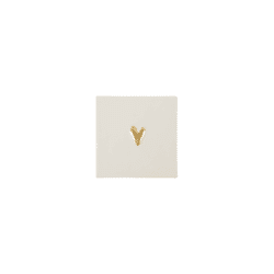 Tegeltje hartje wit/goud / Zusss