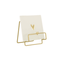 Metalen standaard hartje goud / Zusss