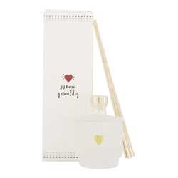 Geurstokjes jij bent geweldig wit/goud / Zusss