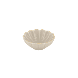Dipschaaltje schulprand beige/goud / Zusss