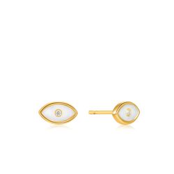 Evil eye Gold stud earring / Ania Haie