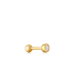 Ania Haie Sparkle bezel barbell single earring