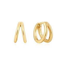 Ania Haie Sunshine Chaser Double Huggies Earring