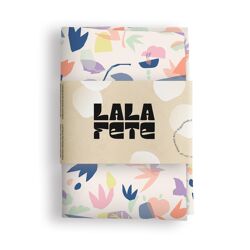 Herbruikbare geschenkdoek Snijbloemen Lila / La La Fete