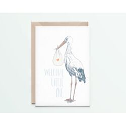Wenskaart Stork / Kathings