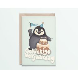 Wenskaart Happy penguin / Kathings