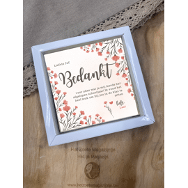 chocoladekaart - liefste juf
