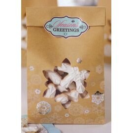 paper treat bags 'snowflake'